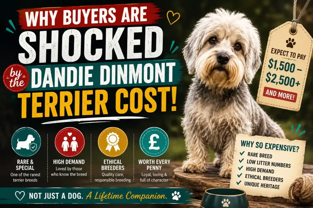 Dandie Dinmont Terrier cost infographic