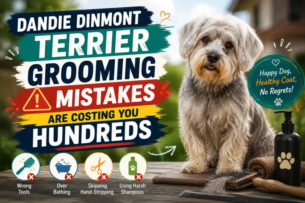Dandie Dinmont Terrier grooming mistakes infographic