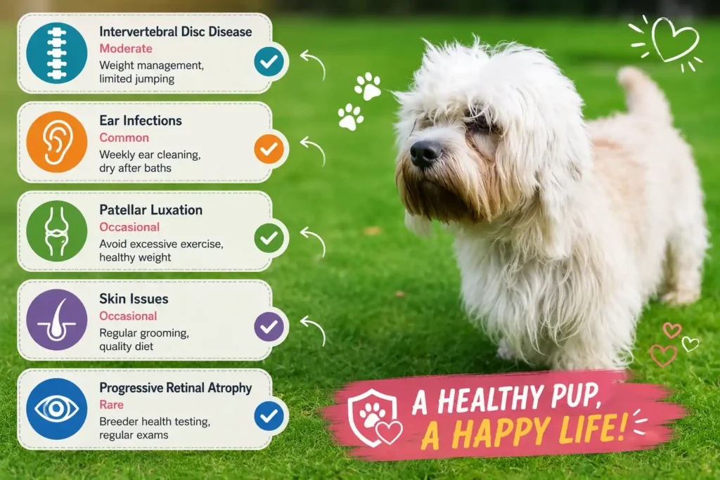 Dandie Dinmont Terrier health guide with common conditions and prevention tips.