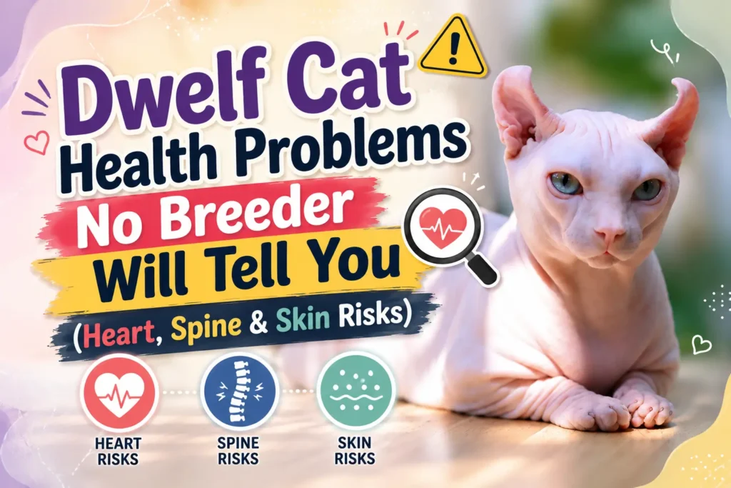 Dwelf cat health problems infographic