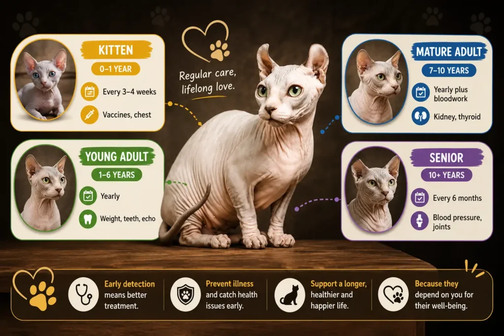 Dwelf cat vet checkup schedule