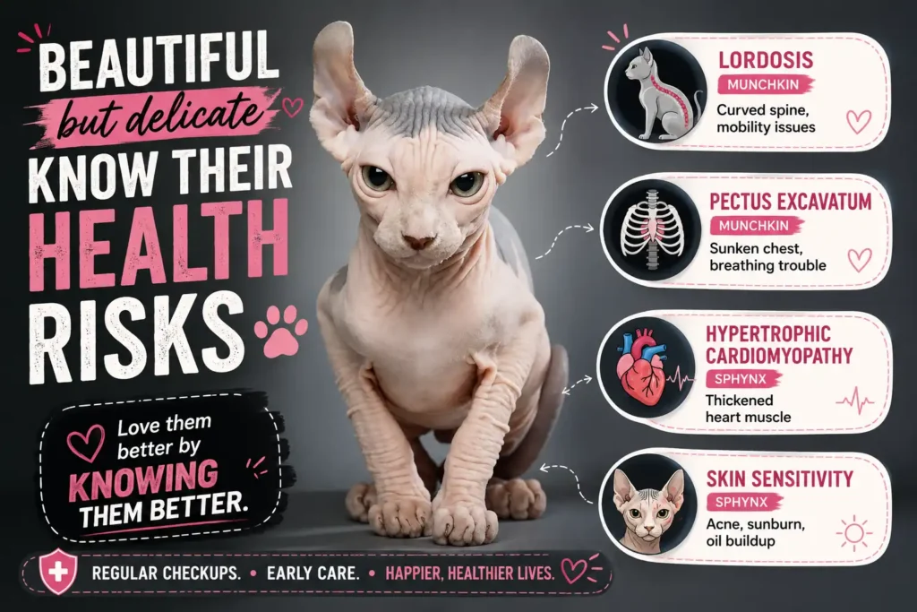 Dwelf cat health risks infographic 