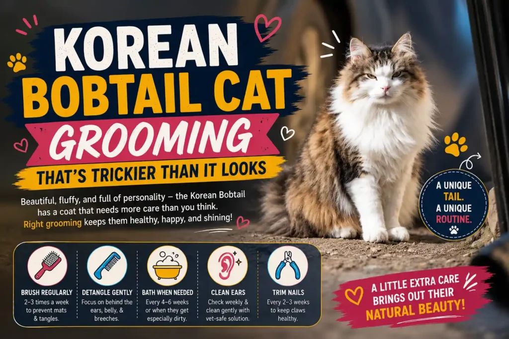 Korean Bobtail grooming guide