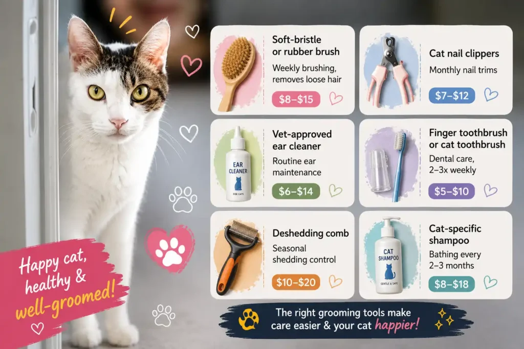 Korean Bobtail grooming tools