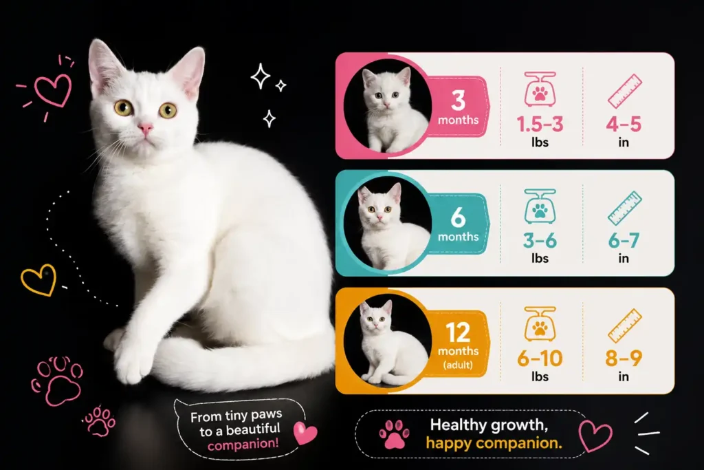 Korean Bobtail growth chart