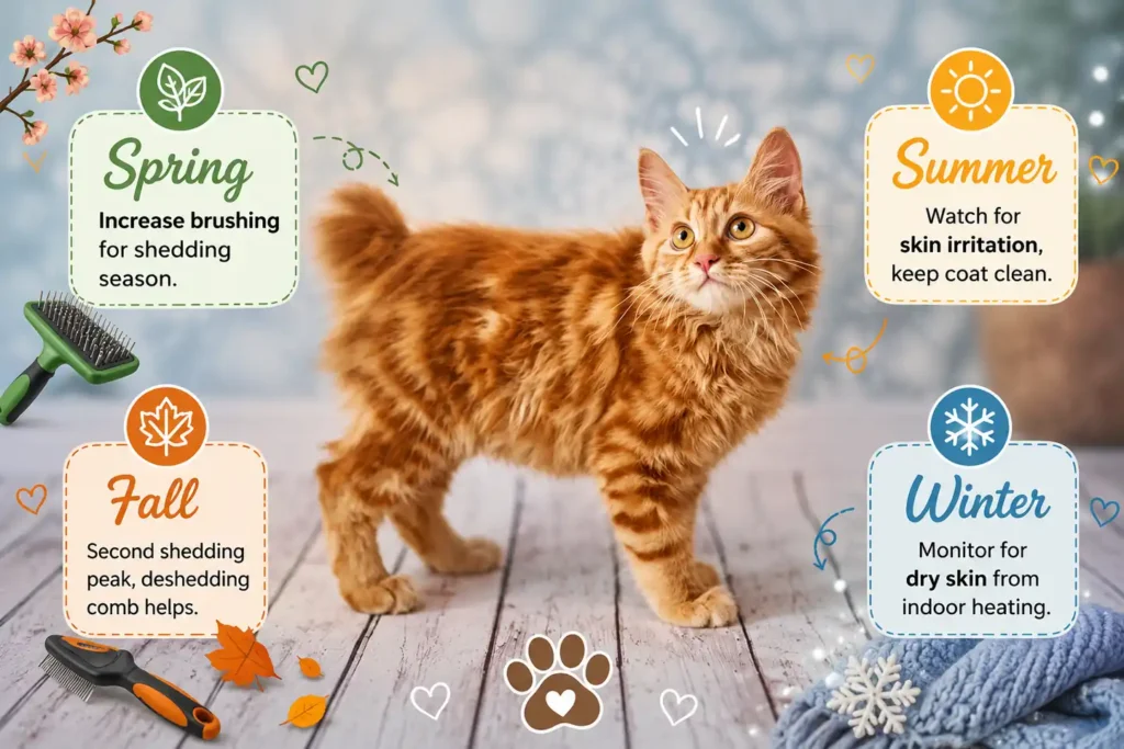 Korean Bobtail seasonal grooming tips