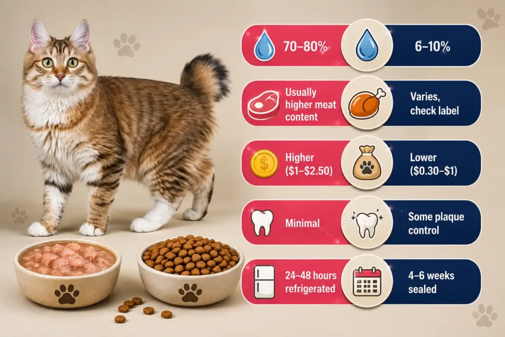 Korean Bobtail wet vs dry food comparison