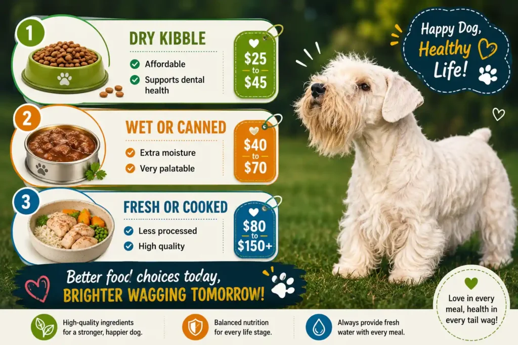 Sealyham Dog food types guide