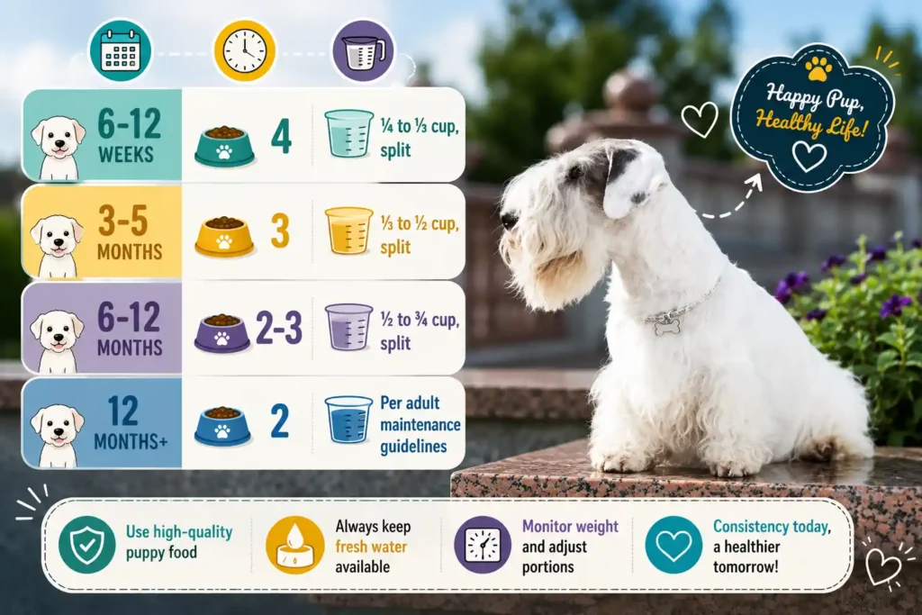 Sealyham puppy feeding chart