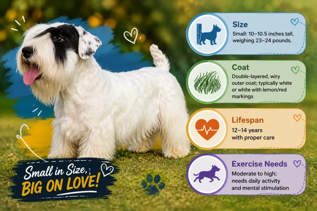 Sealyham Terrier breed overview infographic