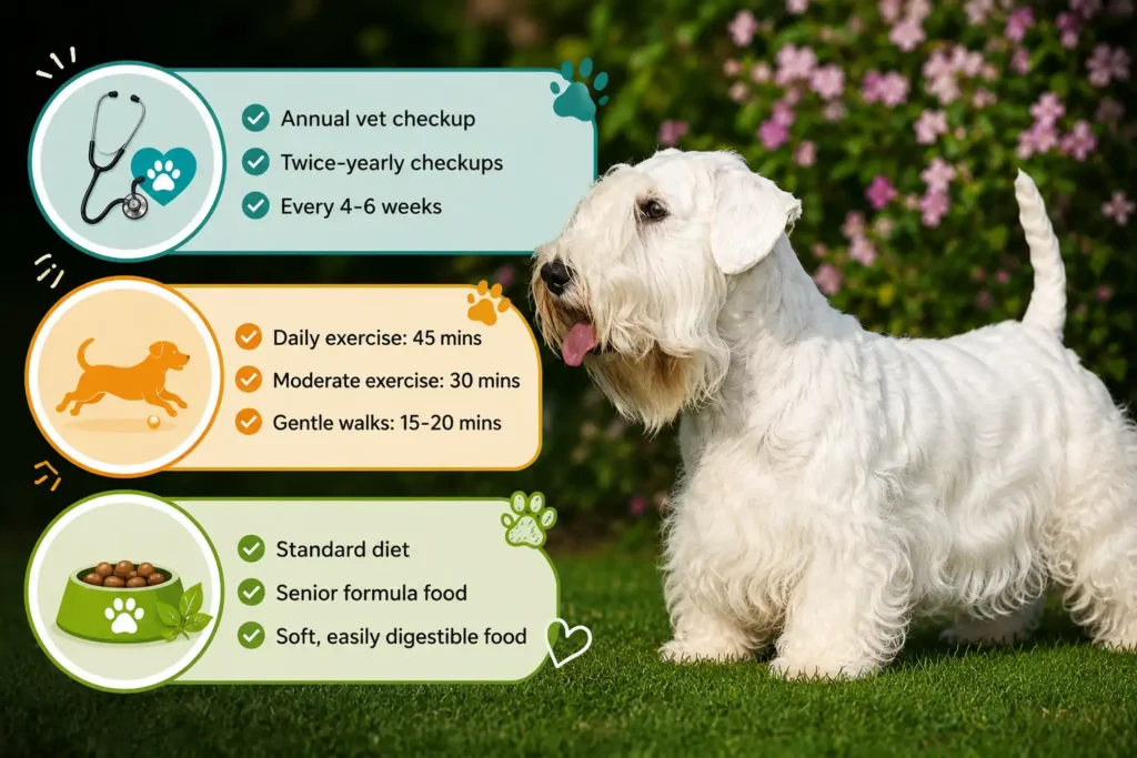 Sealyham Terrier care guide infographic
