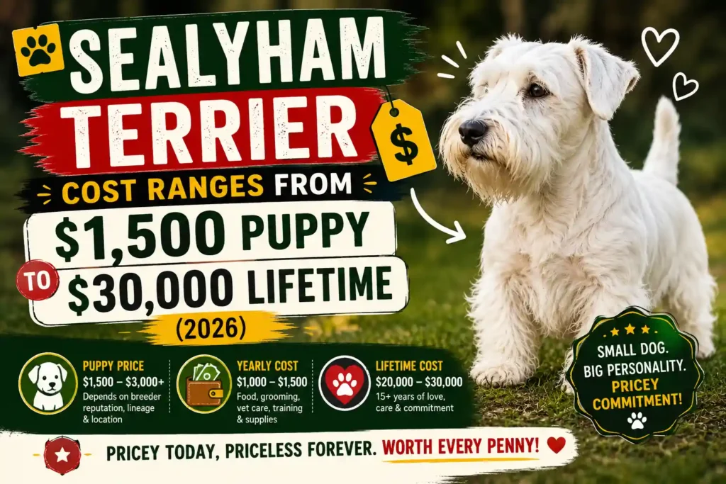 Sealyham Terrier cost guide infographic