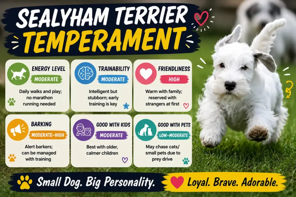 Sealyham Terrier temperament traits infographi