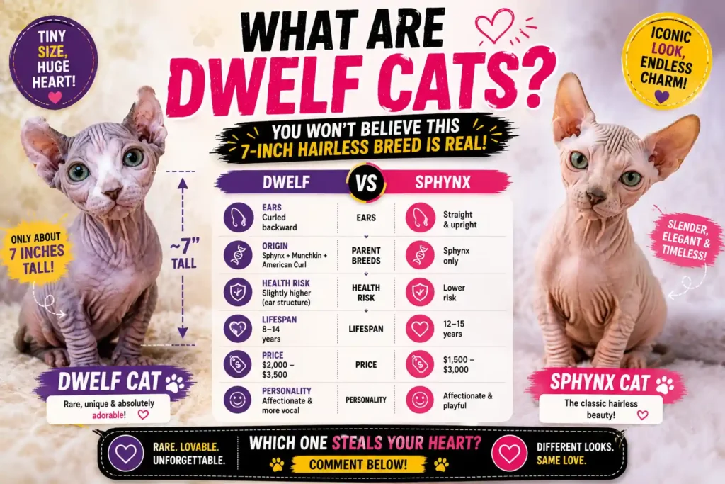 What are Dwelf cats infographic
