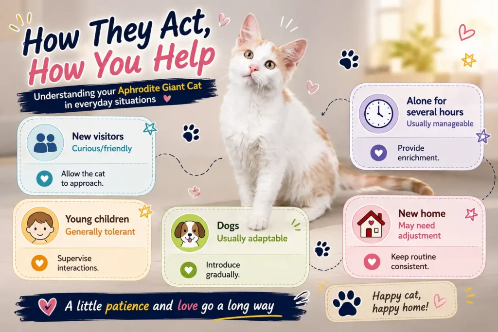 Aphrodite Giant cat behavior
