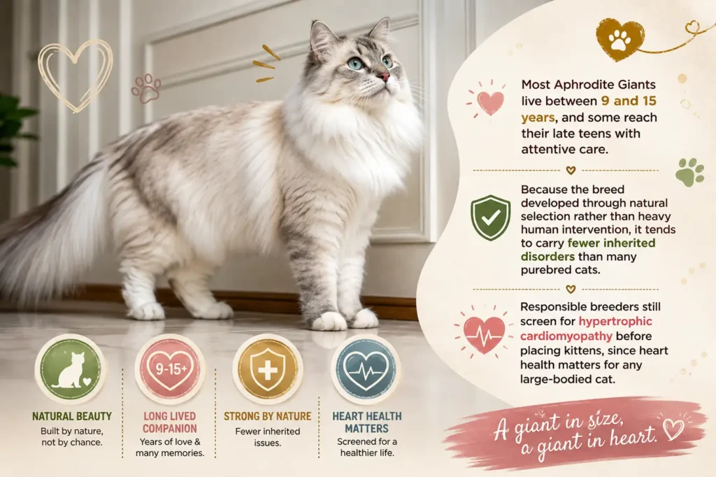 Aphrodite Giant lifespan and health 