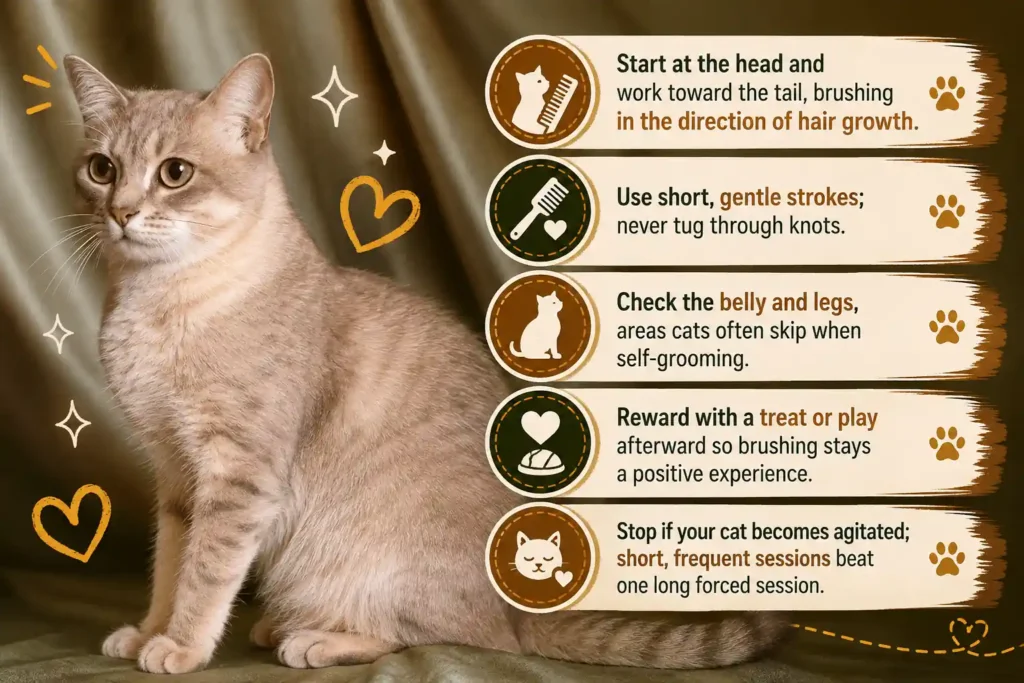 Australian Mist brushing tips