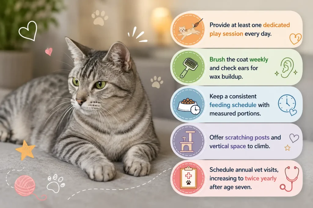 Australian Mist cat care tips