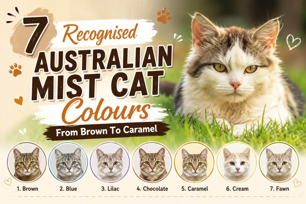 Australian Mist cat colours