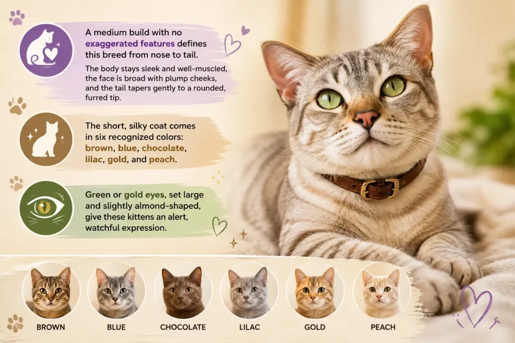 Australian Mist cat features