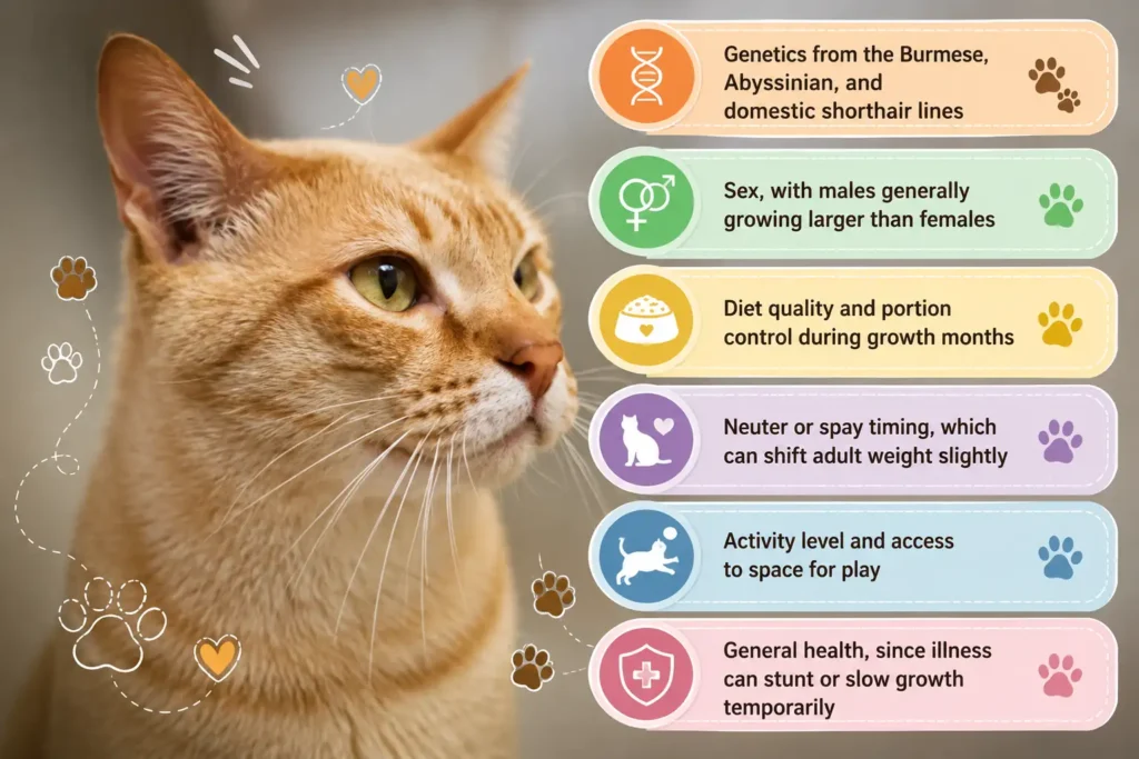 Australian Mist cat growth factors