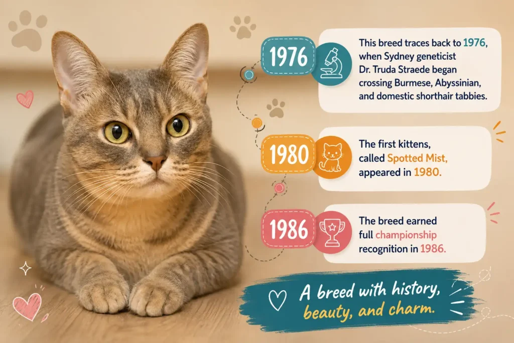 Australian Mist cat history
