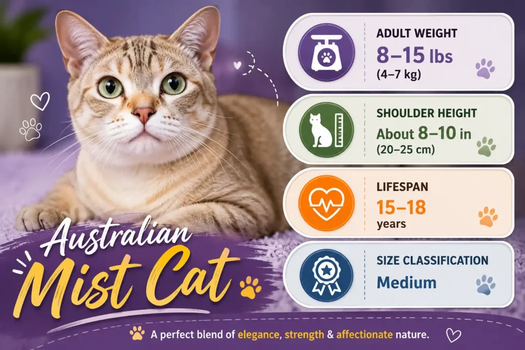 Australian Mist cat measurements