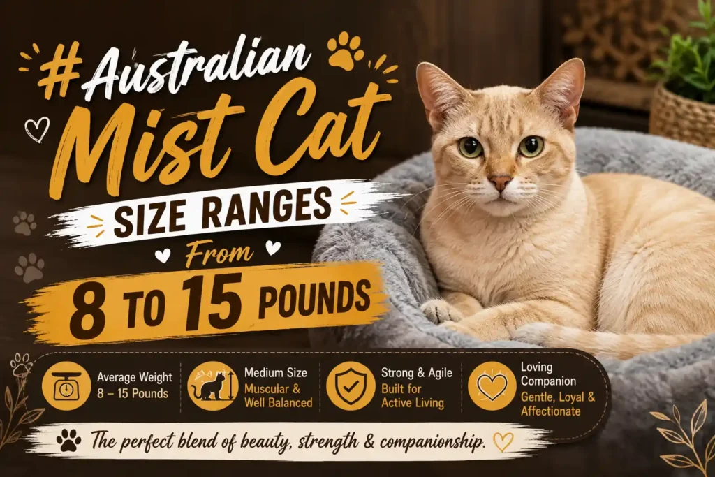 Australian Mist cat size