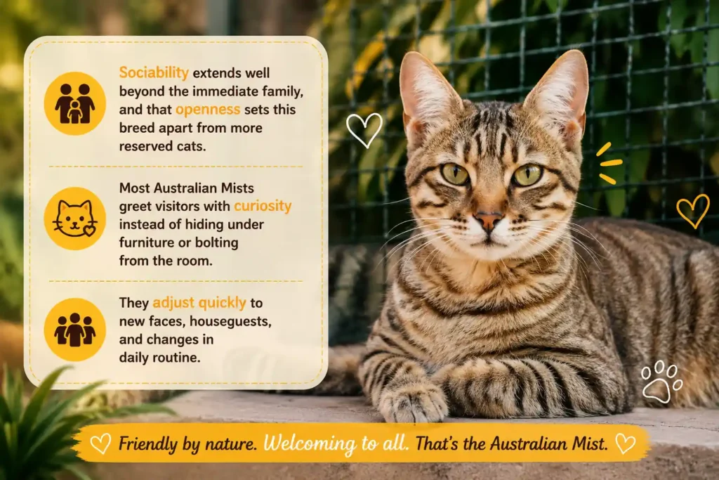 Australian Mist cat sociability