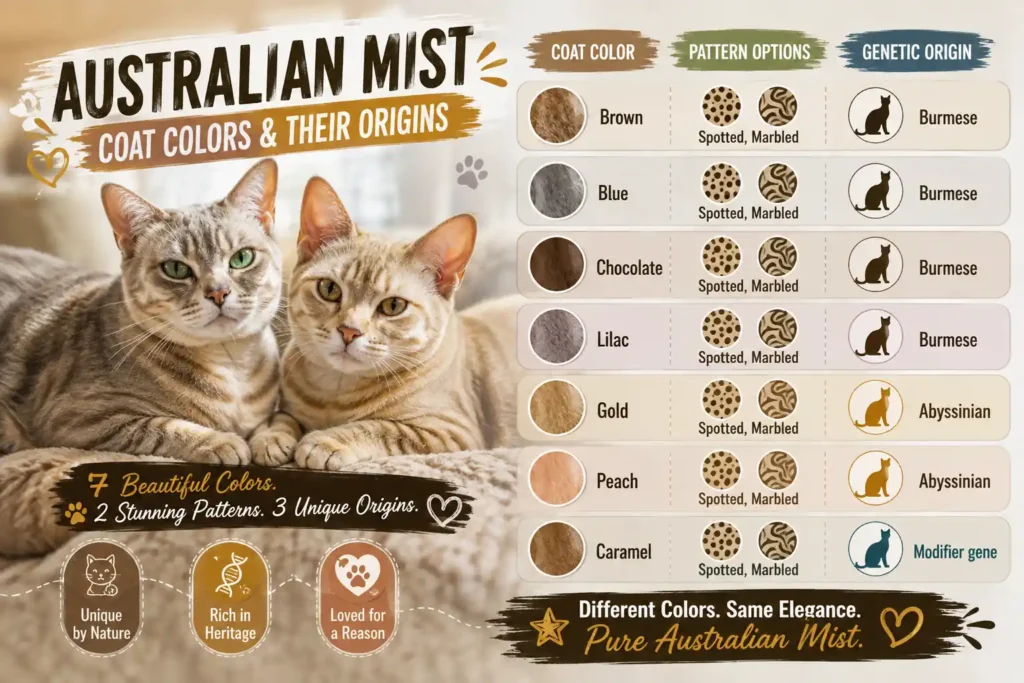 Australian Mist coat colors