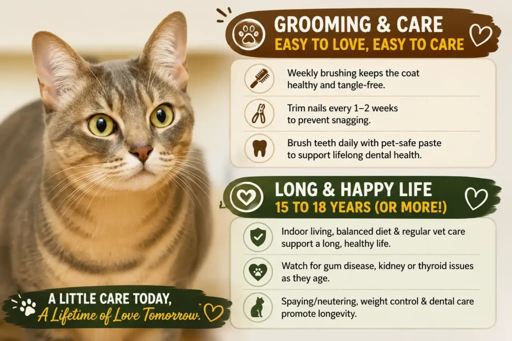 Australian Mist grooming care