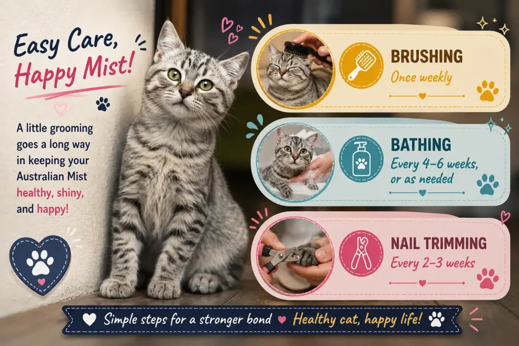 Australian Mist grooming schedule