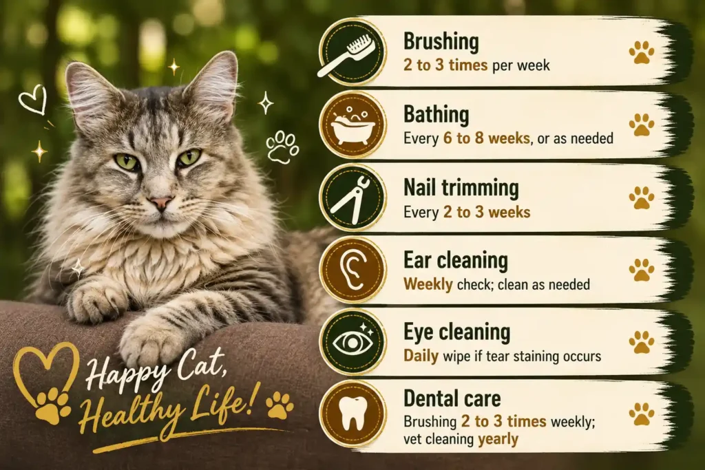Australian Mist grooming schedule
