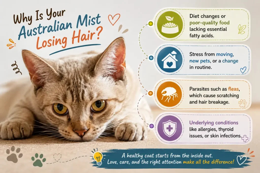 Australian Mist hair loss causes