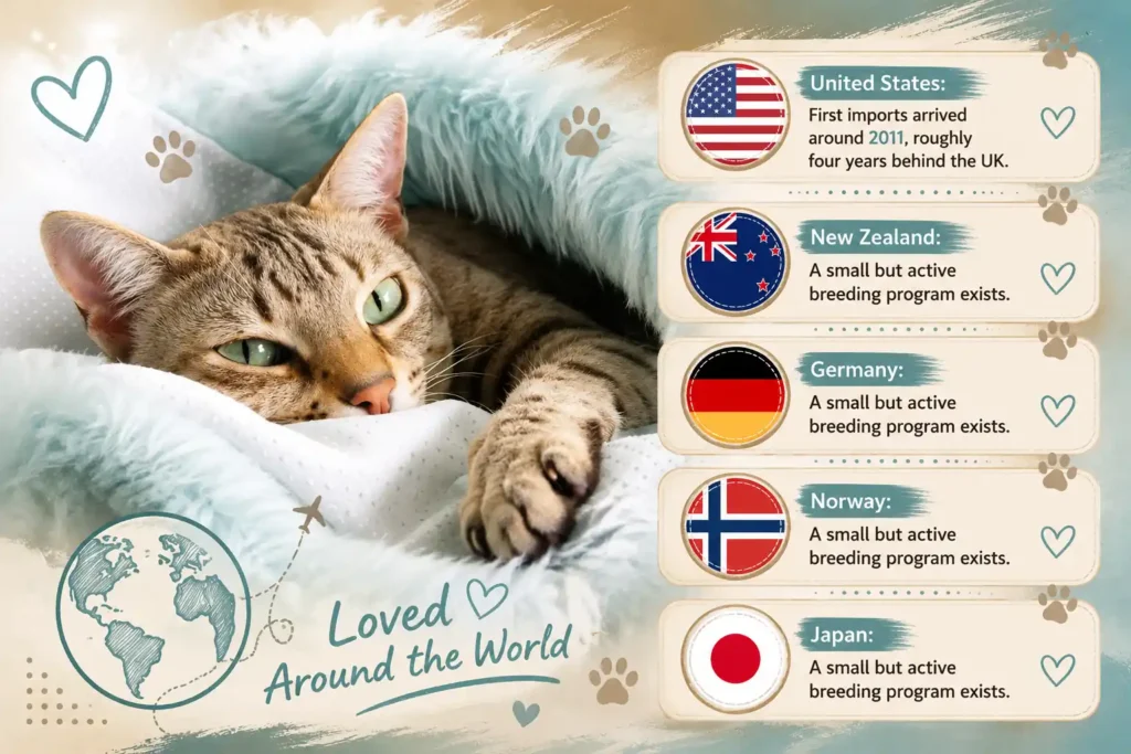 Australian Mist worldwide breeding