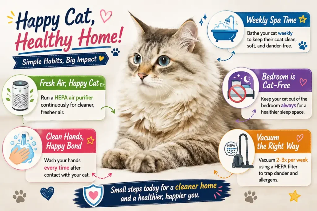 Cat allergy home care tips