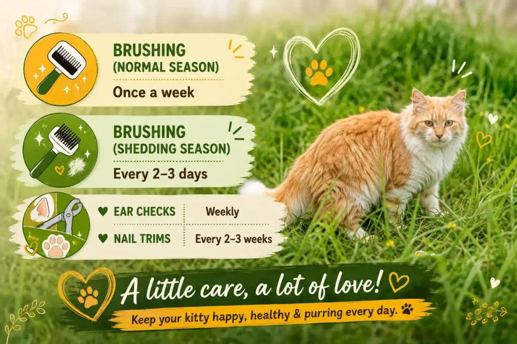 Cat grooming care guide