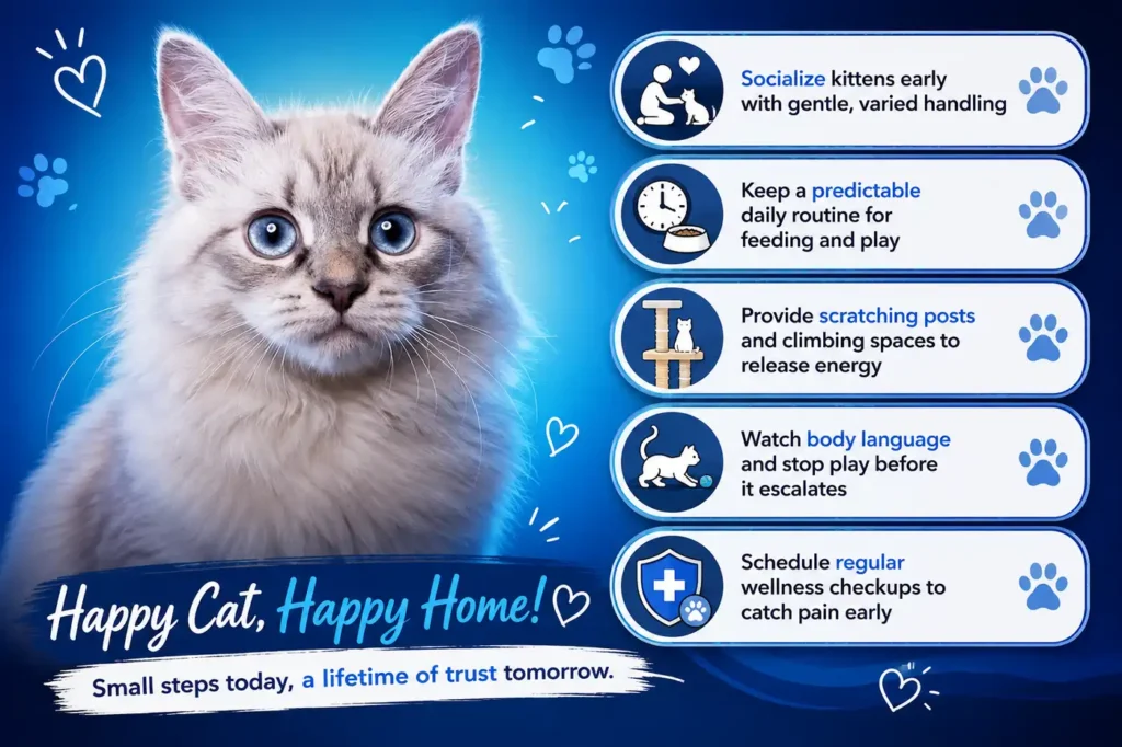 Cat socialization care tips