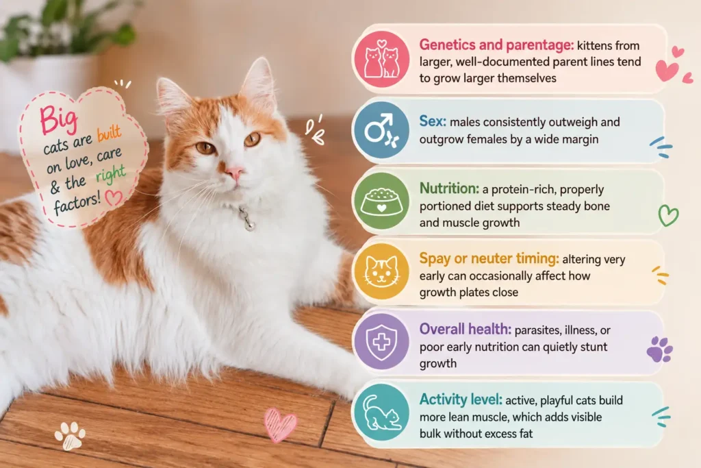 Factors affecting cat size 