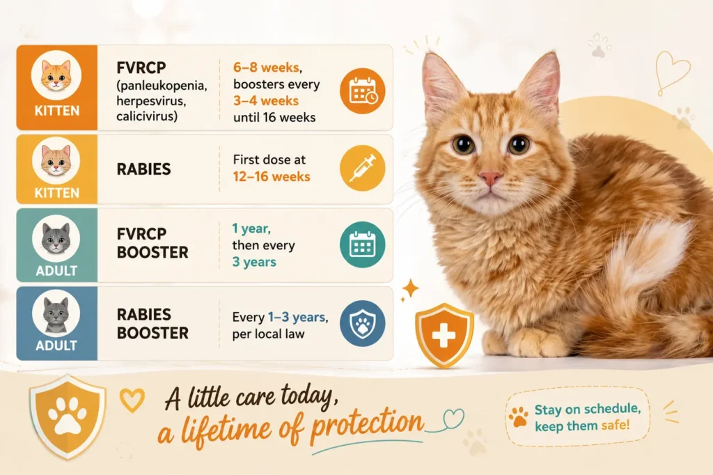 Kitten vaccination schedule 