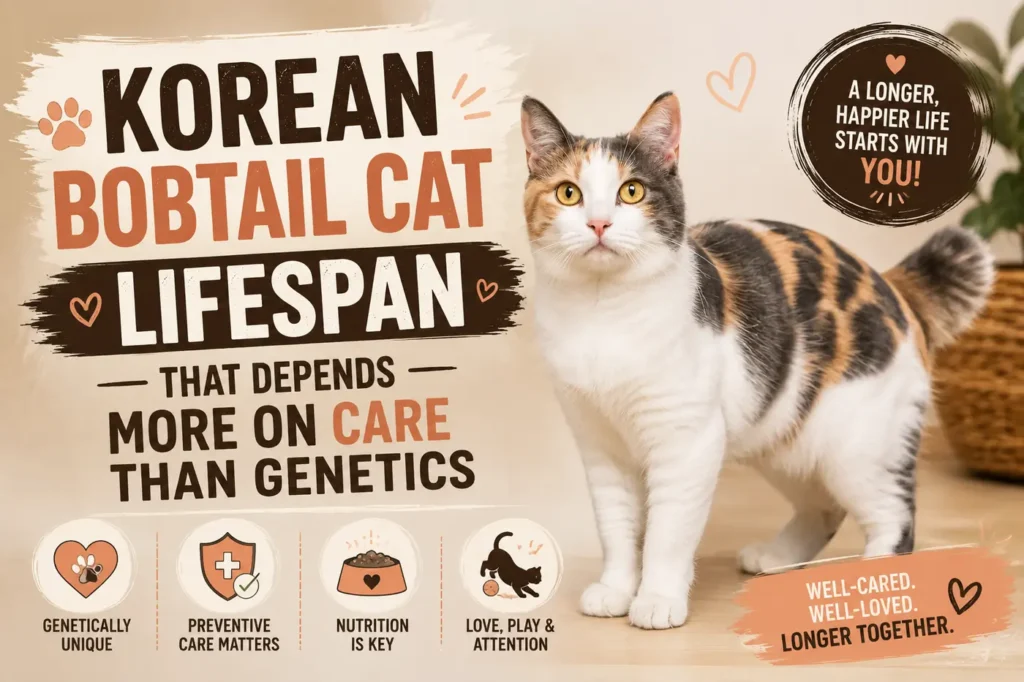 Korean Bobtail cat lifespan care guide thumbnail