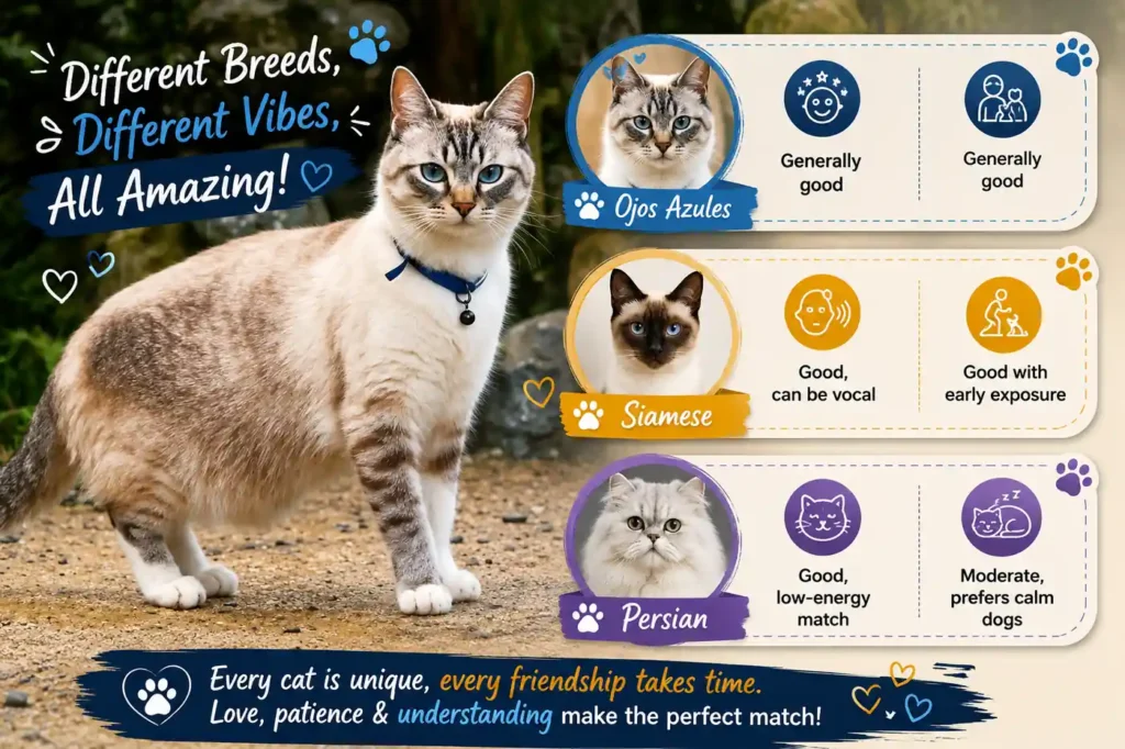 Ojos Azules cat compatibility 