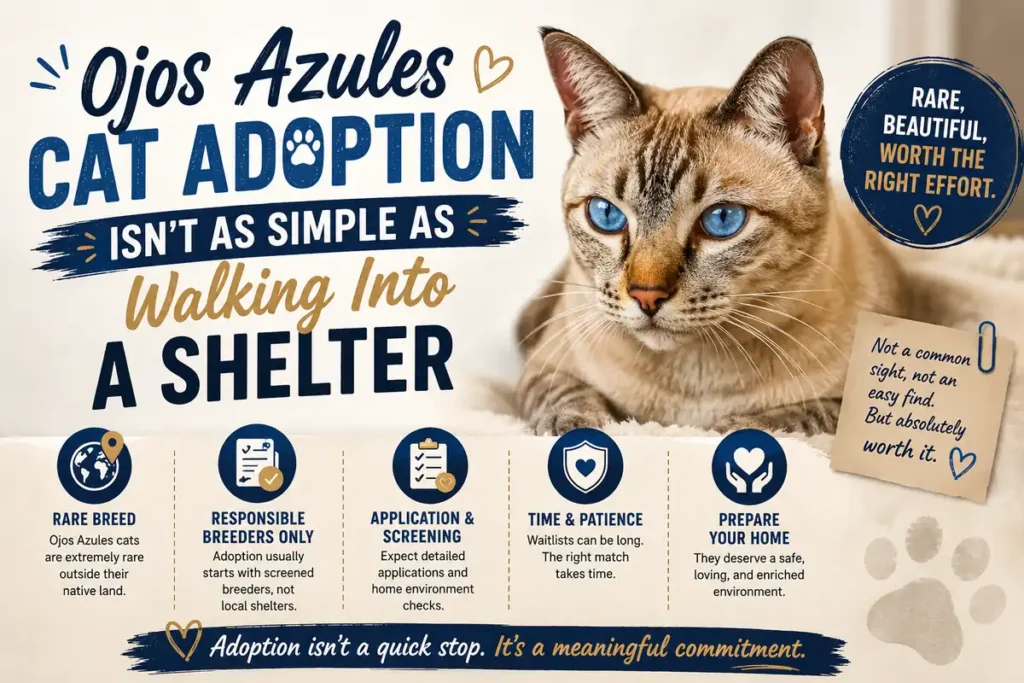 Ojos Azules cat adoption