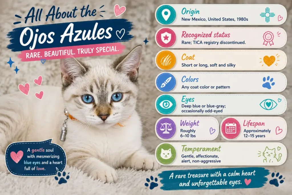 Ojos Azules cat breed facts