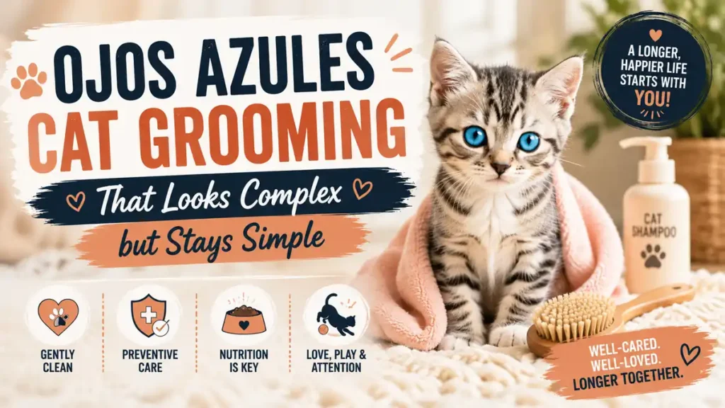 Ojos Azules cat grooming