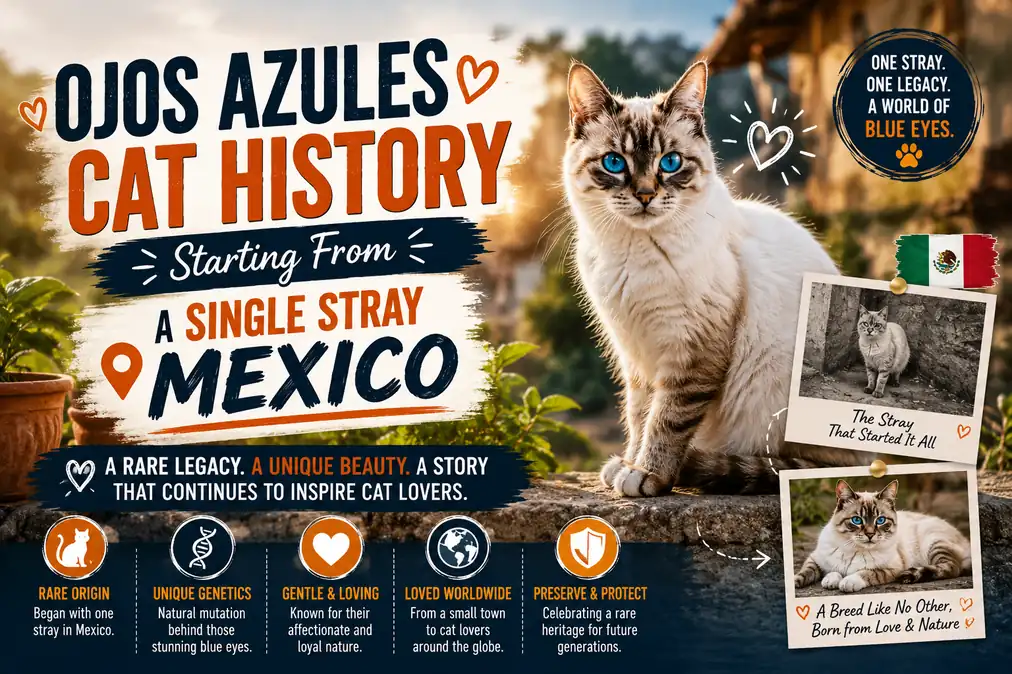 Ojos Azules cat history