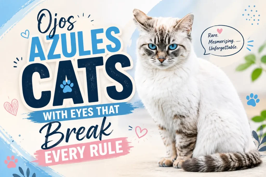 Ojos Azules cat with blue eyes