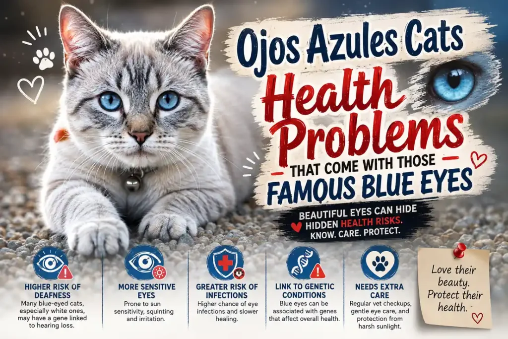 Ojos Azules cat health problems