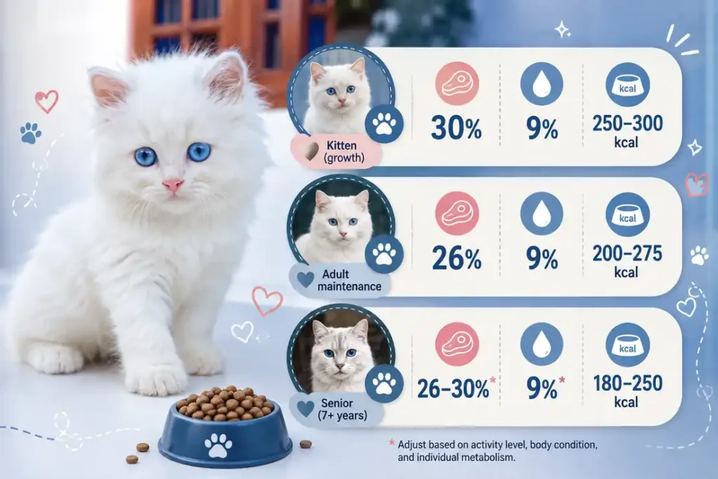 Ojos Azules feeding guide