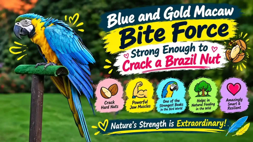Blue and Gold Macaw bite force